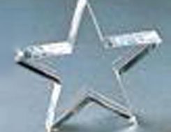 Glass star trophy.