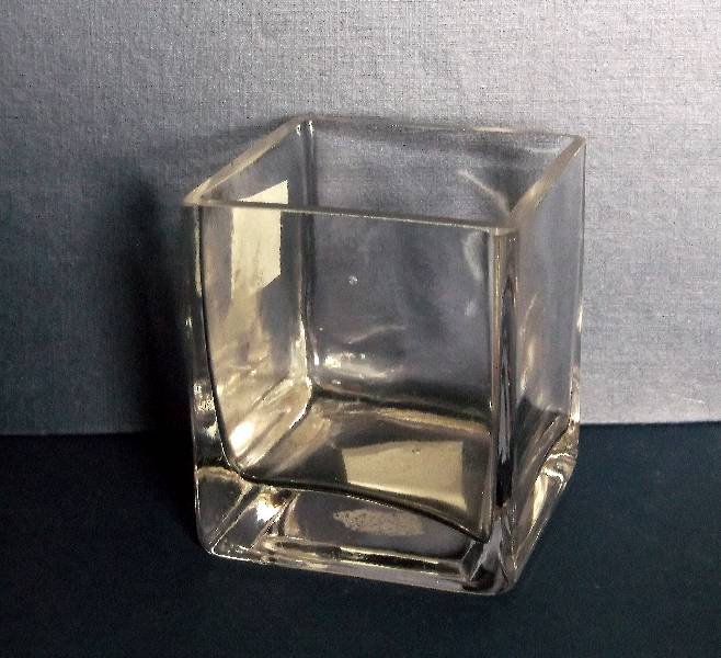 Square glass display